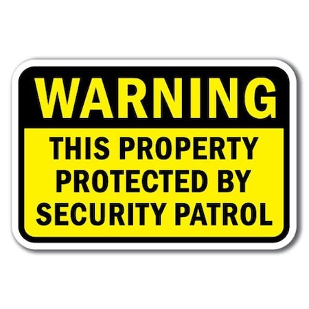 Signmission Safety Sign, 12 in Height, Aluminum, Video Surv - Warn T Pro A-1218 Video Surv - Warn T Pro